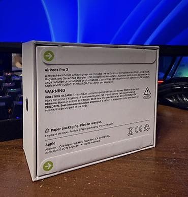 səsgücləndirici satılır: Məhsul: Apple AirPods Pro 3 (USB‑C) Yenidir, amerikadan getizdirilib — 2