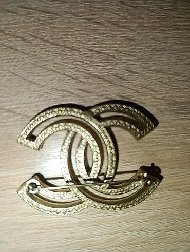 canta teze: Original Chanel broş . 2015-ci Payız kolleksiyası.Arxasında Logosu — 4