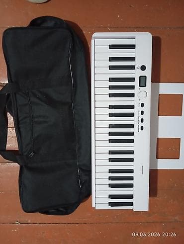 Musiqi alətləri: Ağ rəngli rəqəmsal piyano/klaviatura - 88 klavişli portativ model — 3