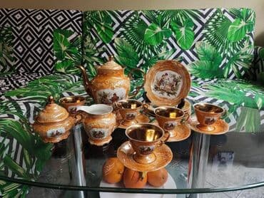 самовывоз строительного мусора: Кофейный набор, цвет - Оранжевый — 3