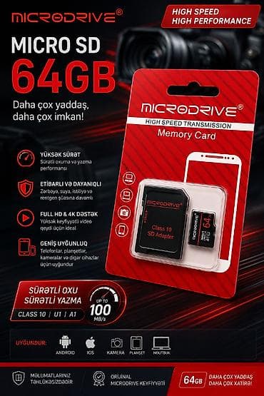 Microdrive 64gb micro SD Smartfon,Planşet,Oyun — 2