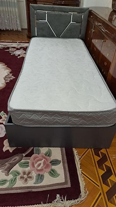 matras gence: Təknəfərlik çarpayı, Bazalı, Matras ilə, Siyirməsiz — 3