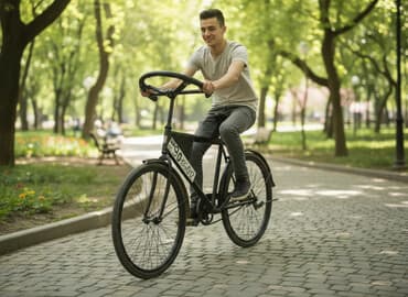 Şəhər velosipedi 26", sürətlərin sayı: 1