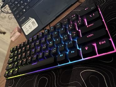 klaviatura sekilleri: RGB işıqlı mexaniki klaviatura – kompakt 60% dizayn - Tam ölçülü — 2
