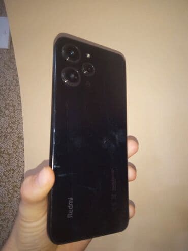 2.el telefon iphone: Redmi 12, 128 GB, rəng - Qara, Barmaq izi — 5