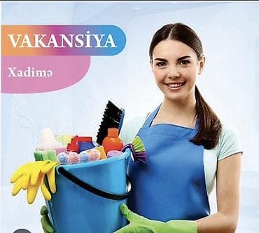 Xadimə tələb olunur, 30-45 yaş, 6/1, Ayda 2 dəfə ödəniş