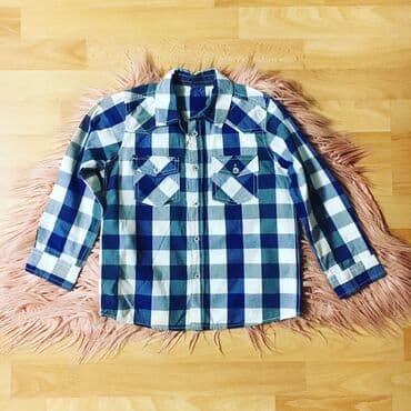 kətan köynəklər: Brend:Mothercare Yash:6-7(122) Istehsal:Bangladesh Material:100%ketan — 3