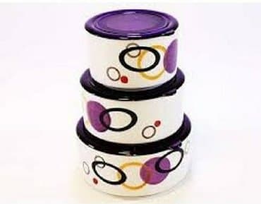 kanteynerler: 3-lü vakum qapaqlı saxlama qabı.Mirodalğalı sobaya gedir — 1