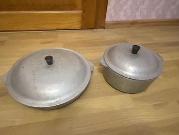 qazan tavalar: Qazan, rəng - Gümüşü, Alüminium — 1