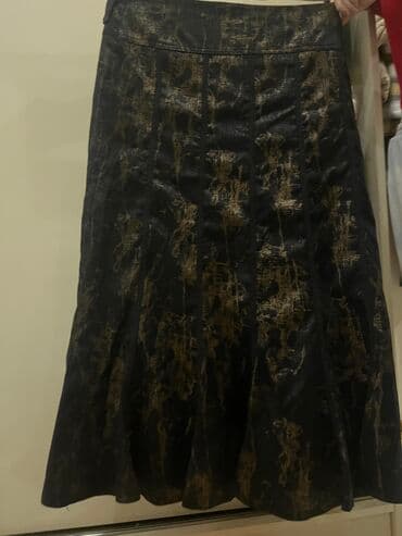 dəridən qadın ətəkləri: Maksi Ətək, Massimo Dutti, Dəri, XL — 1