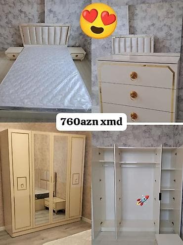 tum: İkinəfərlik çarpayı, Dolab — 1