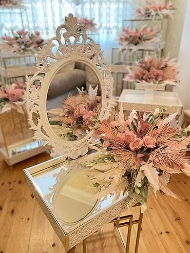 xonca desti: Nişan mərasimləri üçün dekorativ güzgülü xonça dəsti Xonçalar dəst — 9