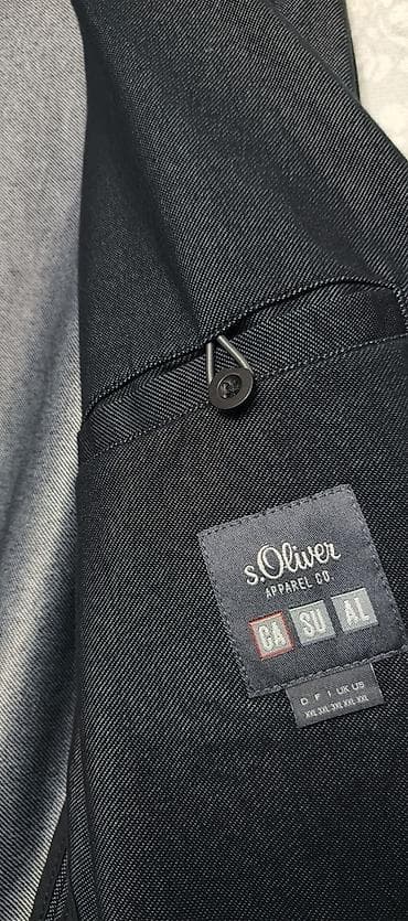 pencek qara: Мягкий пиджак Немецкого брэнда sOliver. Размер XXL -56. Цвет джинсовый — 4