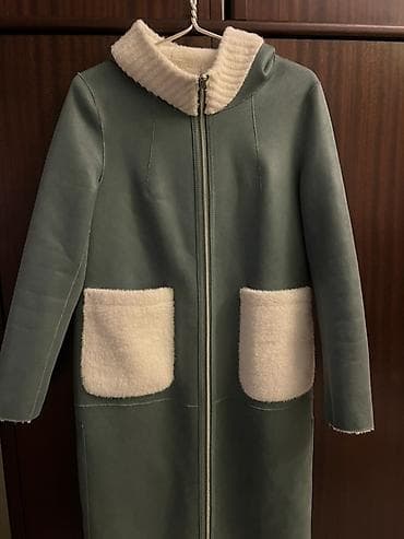 Qadinlar üçün ikiüzlü (reversibil) uzun üst geyim - Model: fermuarlı