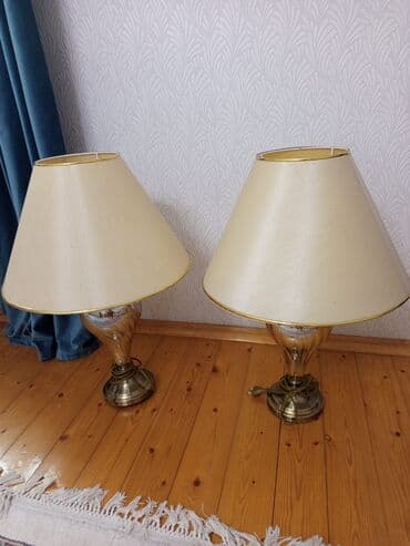 yatağa desti: İki ədəd masa lampası – klassik üslub - Komlekt: 2 ədəd eyni model — 1