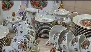 Çay dəsti, Farfor, 12 nəfərlik, Almaniya