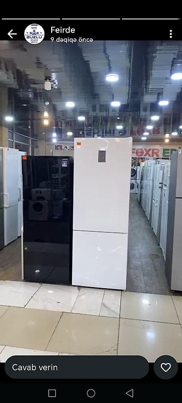 dondurma xaladelnik: İki qapılı soyuducu vitrinə uyğun model - Rənglər: parlaq ağ və — 1