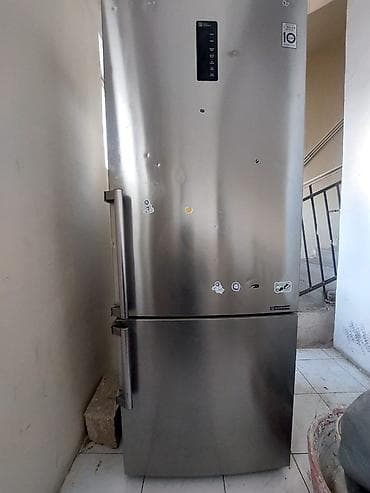 Б/у 2 двери LG Холодильник Продажа, цвет - Серебристый — 1