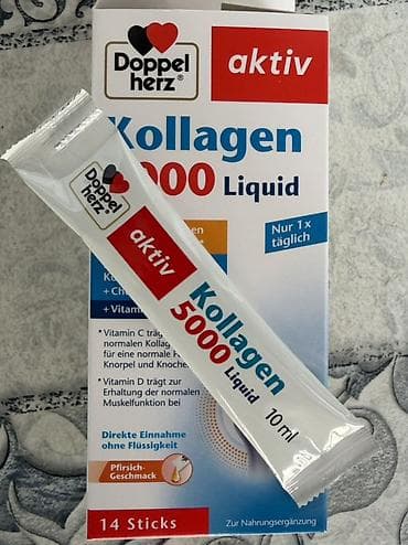 coolplay 5000: Doppelherz aktiv Kollagen 5000 Liquid – 14 ədəd stick (hər biri 10 ml) — 2