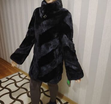 norka şuba: Kürk, XL, rəng - Qara — 8
