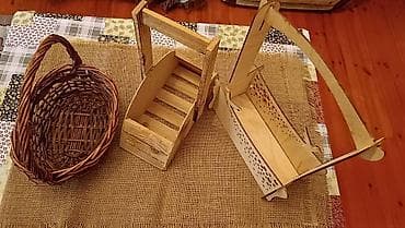 Mağaza avadanlığı: Taxta səbətlər Ededi 5 azn, 3u birge 15 manat - 3 ədəd müxtəlif — 1