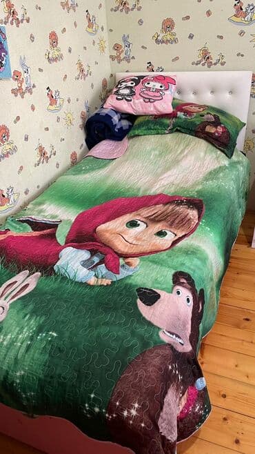 bazali tek carpayilar: Oğlan və qız üçün, Yeni, Çarpayı, Bazalı, Matras ilə, Siyirməsiz — 2