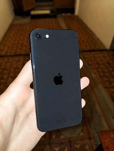 telefon barter 32gb: IPhone SE 2020, Qara, Barmaq izi — 1