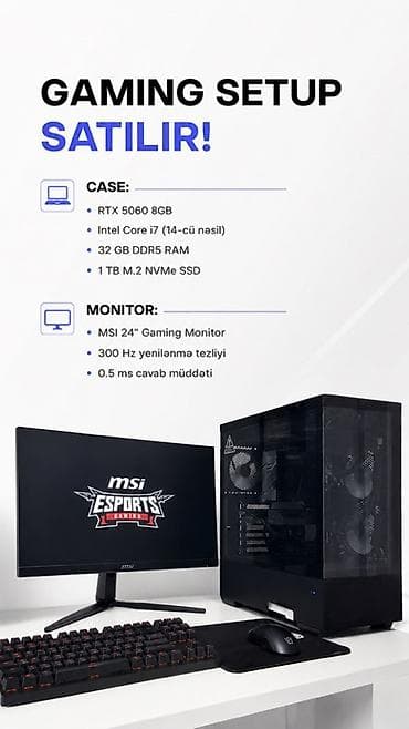 nvidia shield: Gaming Setup Case: - GPU: RTX 5060 8 GB - Prosessor: Intel Core i7 — 1