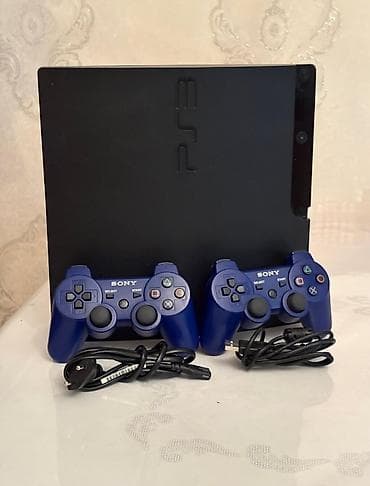 Sony PlayStation 3 (PS3) Slim oyun konsolu dəsti Komplekt: - PS3 Slim