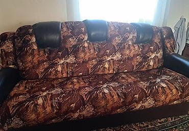 qulancar harda satilir: Divan, 2 kreslo, Bazalı, Açılan — 3