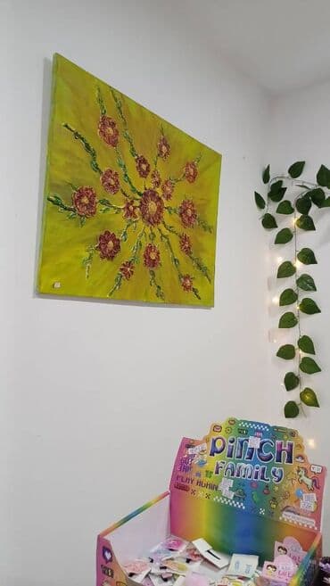 qara boya: Tablolar, təkcə boya ilə deyil,əlavə işləmələrlə. Əlavə sifarişlər — 8