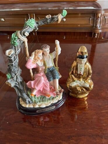 sade alçipan fiqurlari: Fiqur, Keramika, rəng - Qızılı — 1