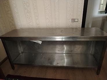 Paslanmayan poladdan iş masası (sənaye tipli) - Material: AISI tipli — 2