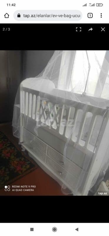 komi: Oğlan və qız üçün, İşlənmiş, Dördbucaq, Beşik, Dəst ilə, Matras ilə, Yellənmə mexanizm ilə — 6