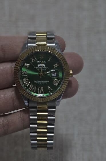 Saat dəstləri: İşlənmiş, Qol saatı, Rolex, rəng - Yaşıl — 3