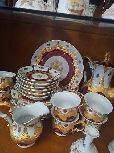 süd alıram: Çay dəsti, rəng - Ağ, Farfor — 2