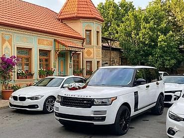 tur maşınları: Range Rover (ağ rəng) – toy və tədbir üçün bəzədilmiş VIP avtomobil — 4