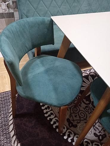 круглый стол на заказ: Для кухни, Нераскладной, Прямоугольный стол, 4 стула — 2