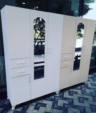 Шкафы: Новый, Распашной, 3 двери Прямой шкаф, Гардеробный шкаф — 5