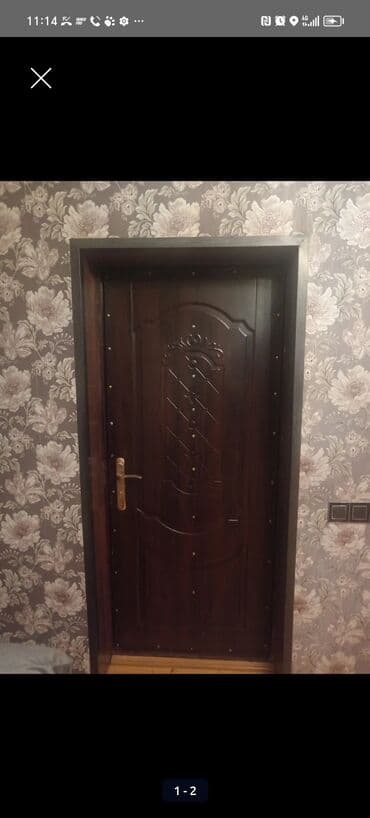 Məhsul: Dəmir giriş qapıları (2 ədəd) – Material: Tammetaldan