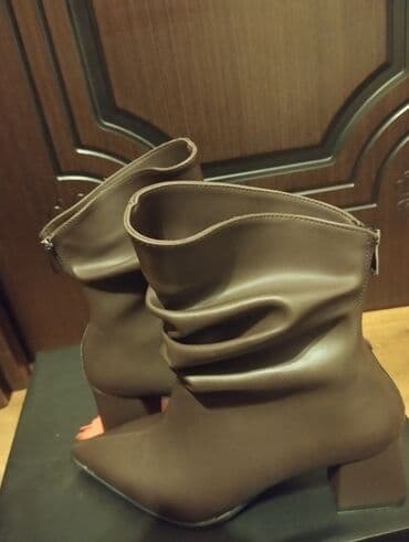 ботильоны на каблуке: Размер: 40, цвет - Коричневый, Новый — 2