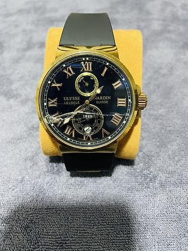 Ulysse Nardin Marine üslubunda qol saatı Orginal mexanik hec susesi 10