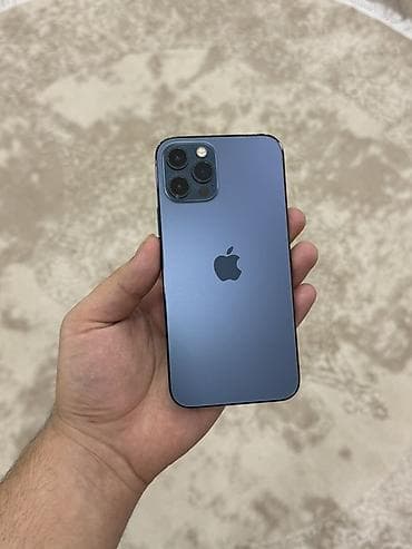 12 mini ikinci el: IPhone 12 Pro, 128 GB, Sierra Blue, Zəmanət, Simsiz şarj, Face ID — 1