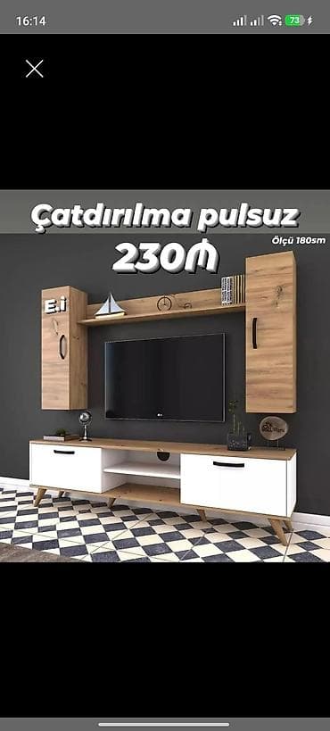 divar bra: Yeni, Düz TV altlığı, Laminat — 1