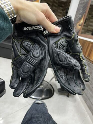 ucuz motolar: Motosikletçi əlcəkləri – qısa manjetli, qoruyucu dəri model - — 2