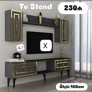 TV stend dəsti Müasir və zövqlü interyer üçün nəzərdə tutulmuş TV