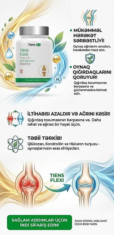 tib: Tiens Flexsi (Qlükozamin)– oynaq sağlamlığı üçün qida əlavəsi (tablet) — 1