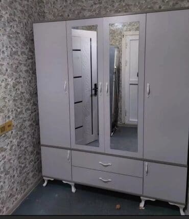 4 qapili dolab: Yeni, Açılan, 4 qapılı Düz dolab, Dolab-asılqan, Türkiyə — 3