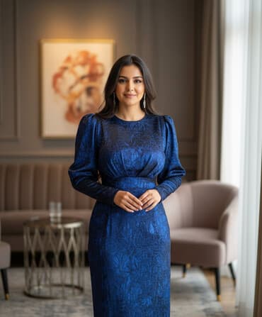 mercedes alt: Zərif ziyafət donları – 2 model - Model 1: Tünd mavi rəngdə — 1