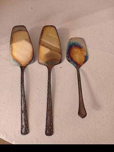 Mətbəx üçün metal spatula-lar dəsti - Tərkibi: 3 ədəd metal spatula -